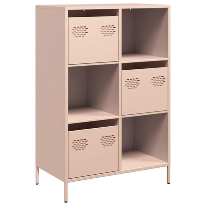 Skåp DIV. rosa 68x39x103,5 cm stål