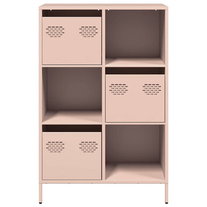 Skåp DIV. rosa 68x39x103,5 cm stål