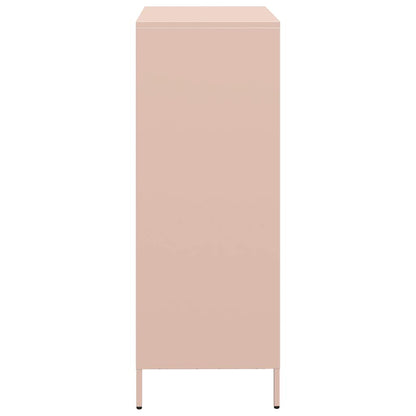 Skåp DIV. rosa 68x39x103,5 cm stål