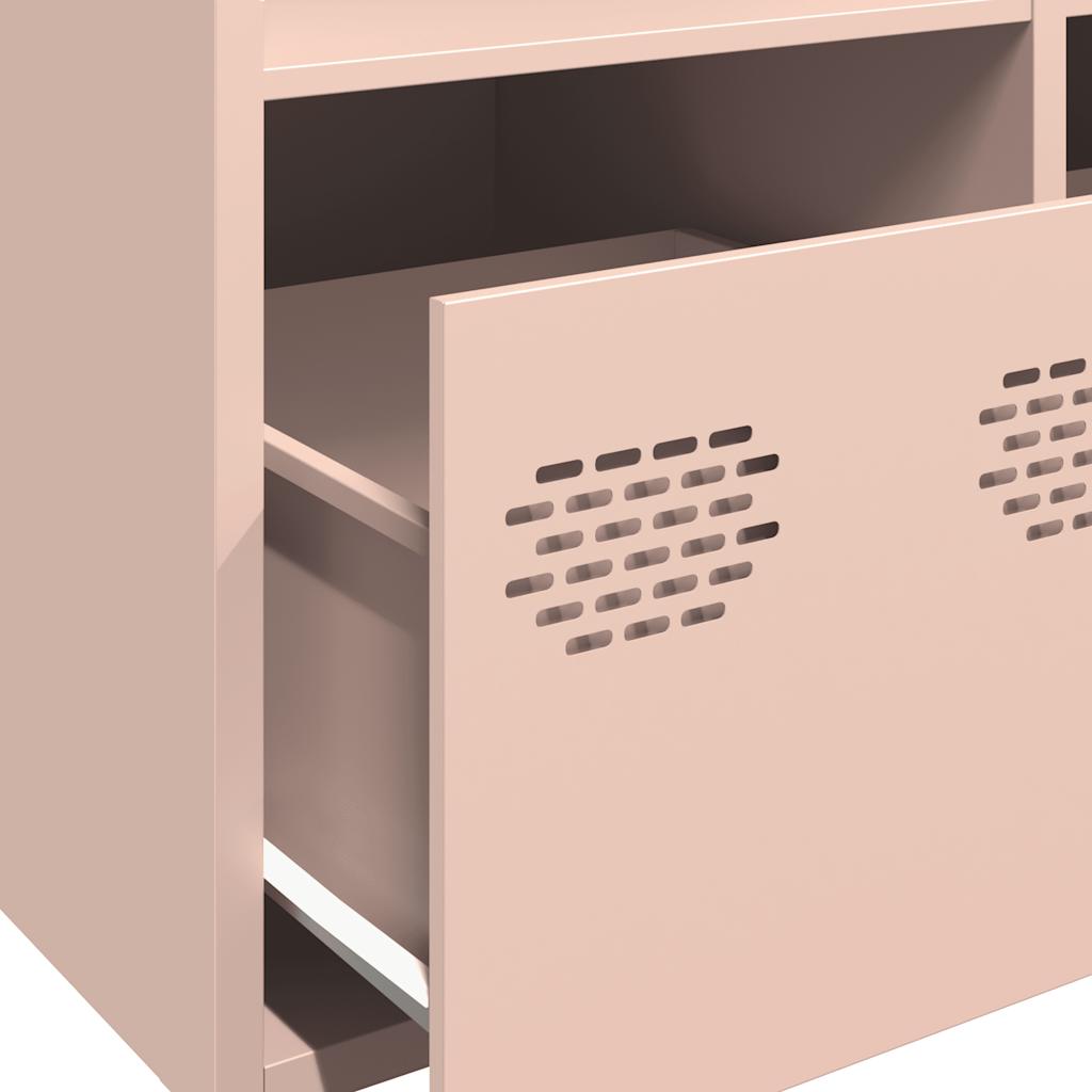 Skåp DIV. rosa 68x39x103,5 cm stål
