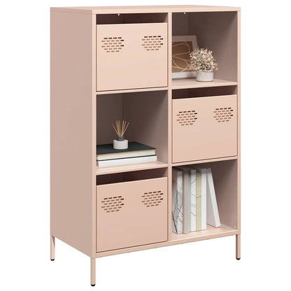 Skåp DIV. rosa 68x39x103,5 cm stål