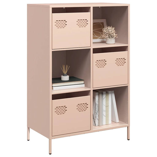 Skåp DIV. rosa 68x39x103,5 cm stål