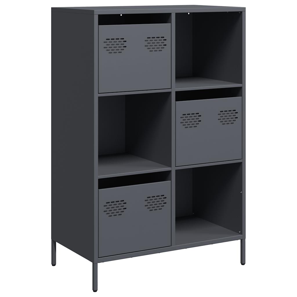 Skåp DIV. antracit 68x39x103,5 cm stål