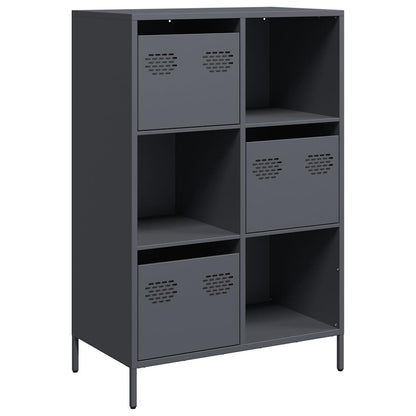 Skåp DIV. antracit 68x39x103,5 cm stål