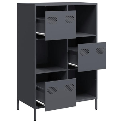 Skåp DIV. antracit 68x39x103,5 cm stål