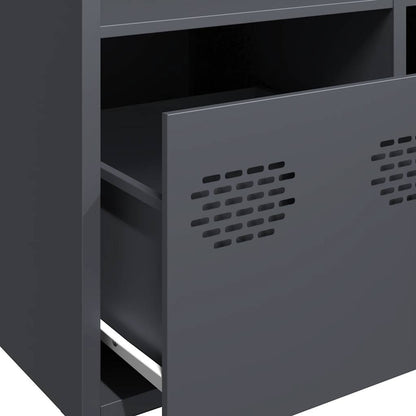 Skåp DIV. antracit 68x39x103,5 cm stål