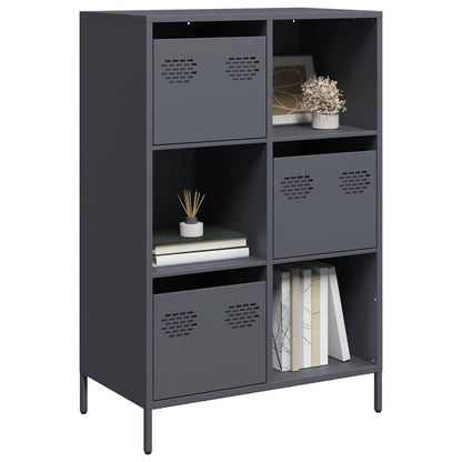 Skåp DIV. antracit 68x39x103,5 cm stål