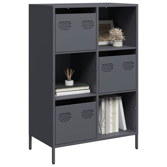 Skåp DIV. antracit 68x39x103,5 cm stål