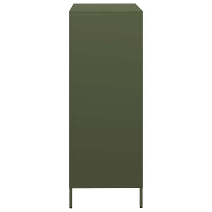 Skåp DIV. olivgrön 68x39x103,5 cm stål