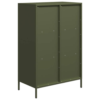 Skåp DIV. olivgrön 68x39x103,5 cm stål