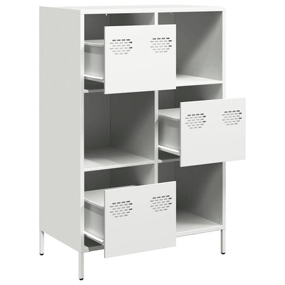 Skåp Vit 68x39x103,5 cm stål