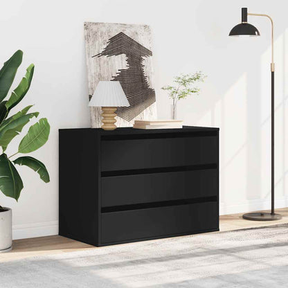 Byrå Svart 80x41x58 cm