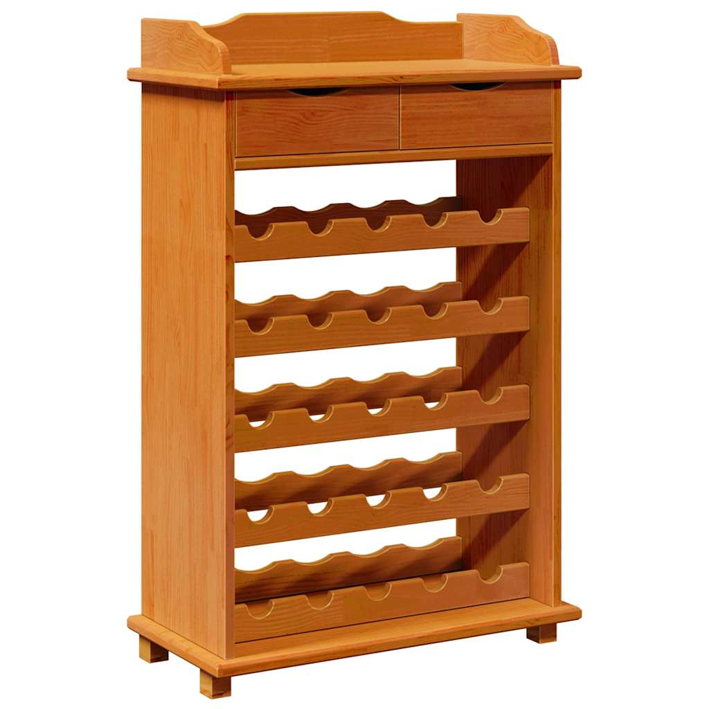 Vinställ Brun 90 x 60 x 30 cm Massiv furu