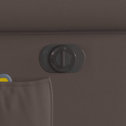 Elektrisk Massagefåtölj Brun Glänsandet konstläder