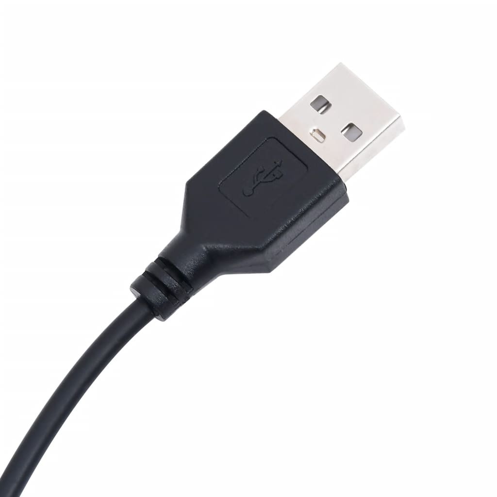 Sängbord med LED-lampor 2 st svart konstruerat trä