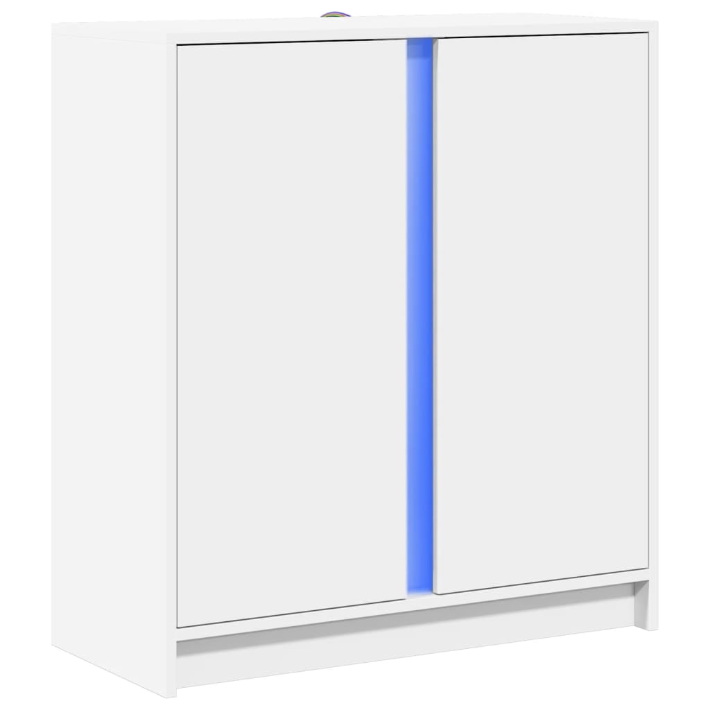 Skänk Vit LED 77x34x85 cm