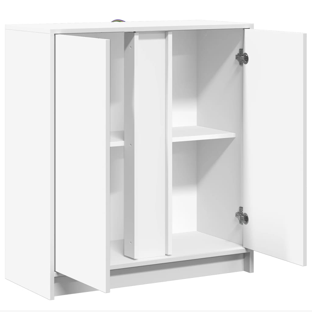 Skänk Vit LED 77x34x85 cm