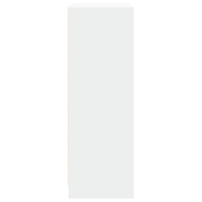 Skänk Vit LED 77x34x100 cm