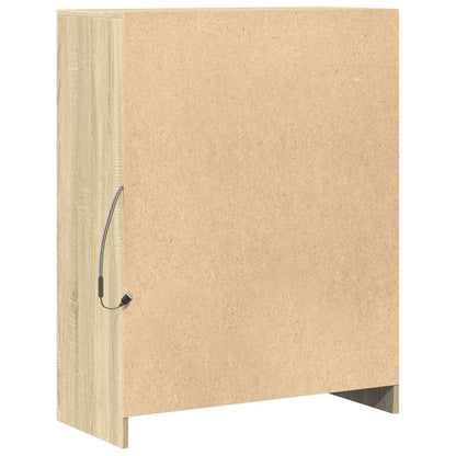 Skänk Sonoma Ek LED 77x34x100 cm