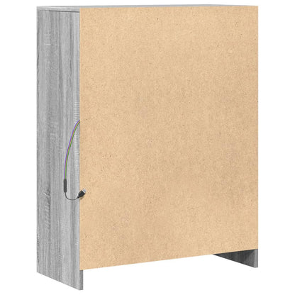 Skänk Sonoma Grå LED 77x34x100 cm