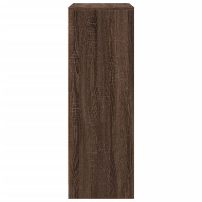 Skänk Brun Ek LED 77x34x100 cm