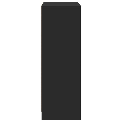 Skänk Svart LED 72x34x100 cm