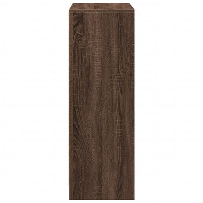 Skänk Brun Ek LED 72x34x100 cm