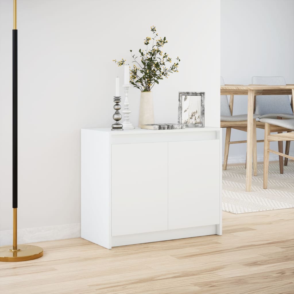 Skänk Vit LED 72x34x61 cm