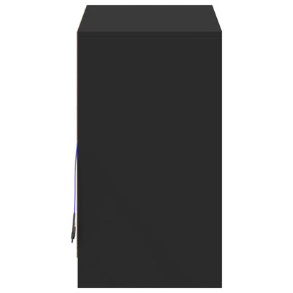 Skänk Svart LED 72x34x61 cm