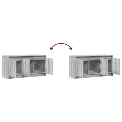 TV-Möbel Sonoma Grå TV-Bänk LED 100x34x50 cm