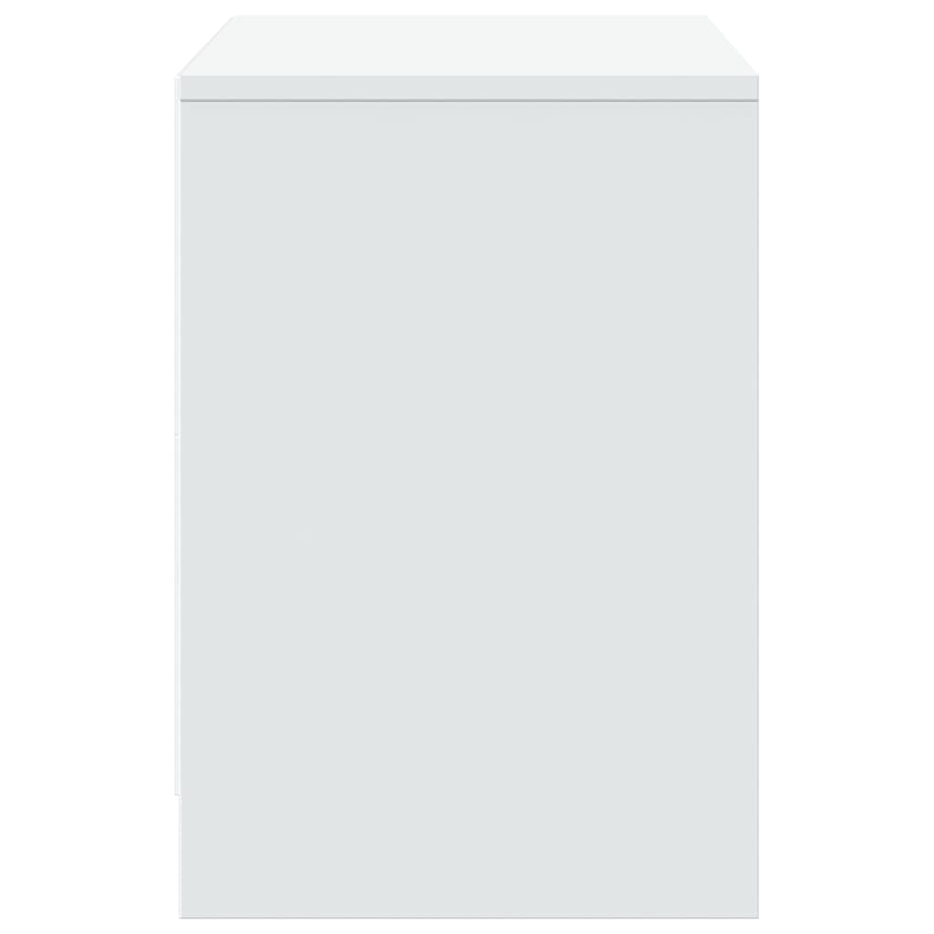 TV-Möbel Vit TV-Bänk LED 100x34x50 cm