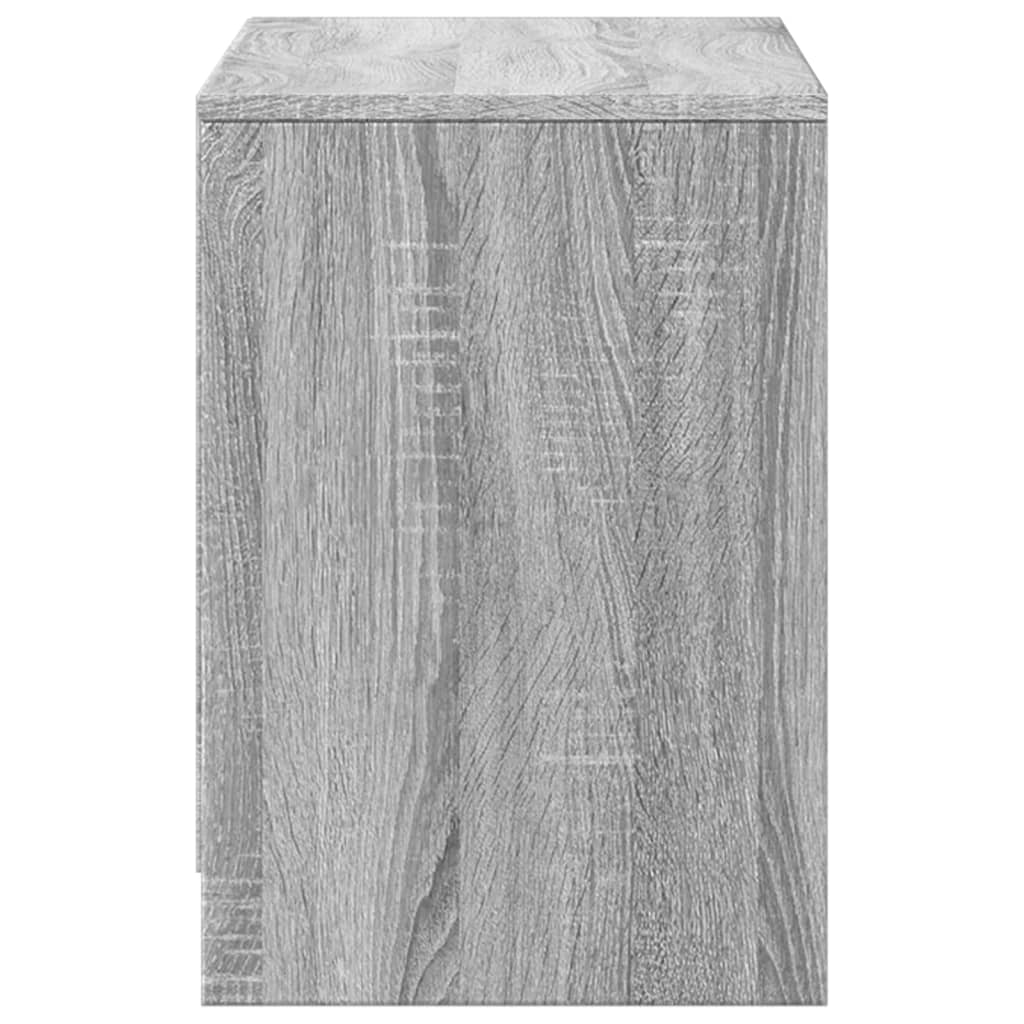 TV-Möbel Sonoma Grå TV-Bänk LED 100x34x50 cm