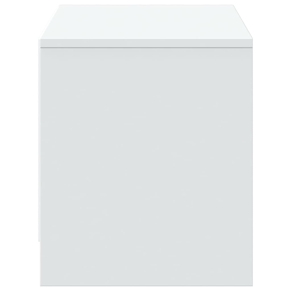 TV-Möbel Vit TV-Bänk LED 97x34x40 cm