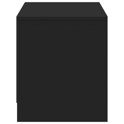 TV-Möbel Svart TV-Bänk LED 97x34x40 cm