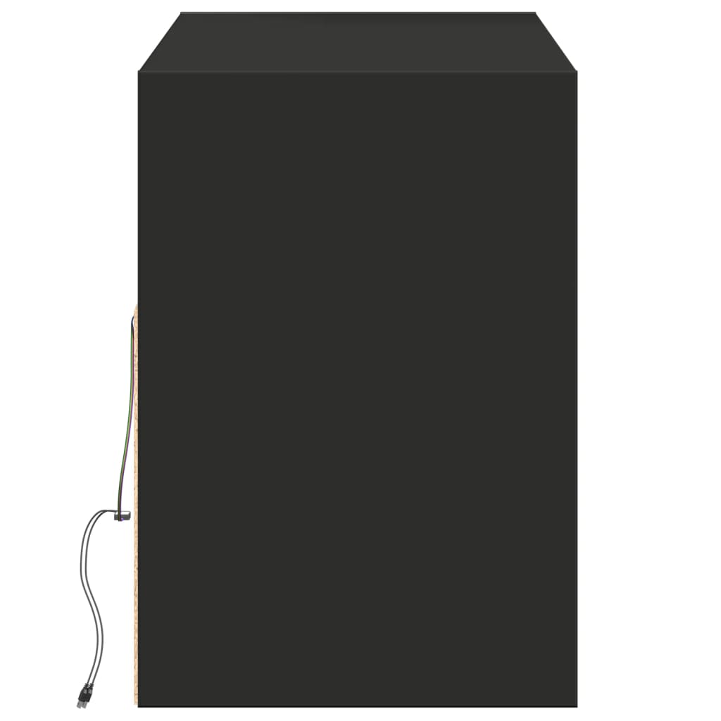 TV-Möbel Svart TV-Bänk LED 130x31x45 cm