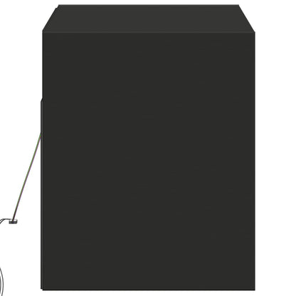 TV-Möbel Svart TV-Bänk LED 100x31x35 cm