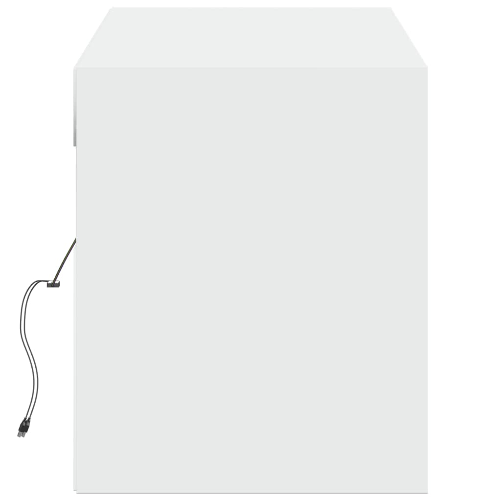 TV-Möbel Vit TV-Bänk LED 140x31x38 cm