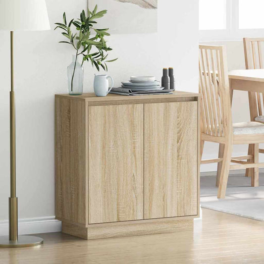 Skänk med hylla Sonoma-ek 71 x 34.5 x 75 cm Konstruerat trä