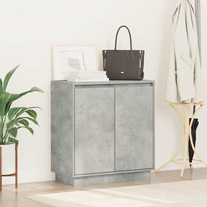 Skänk med hylla Betonggrå 71 x 34.5 x 75 cm Konstruerat trä