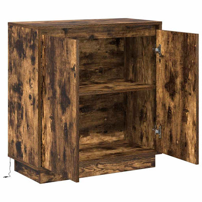 Skänk med hylla Rökt ek 71 x 34.5 x 75 cm Konstruerat trä