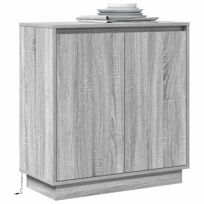 Skänk med hylla Grå Sonoma 71 x 34.5 x 75 cm Konstruerat trä