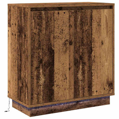 Skänk med hylla Gammalt trä 71 x 34.5 x 75 cm Konstruerat trä