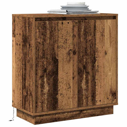 Skänk med hylla Gammalt trä 71 x 34.5 x 75 cm Konstruerat trä