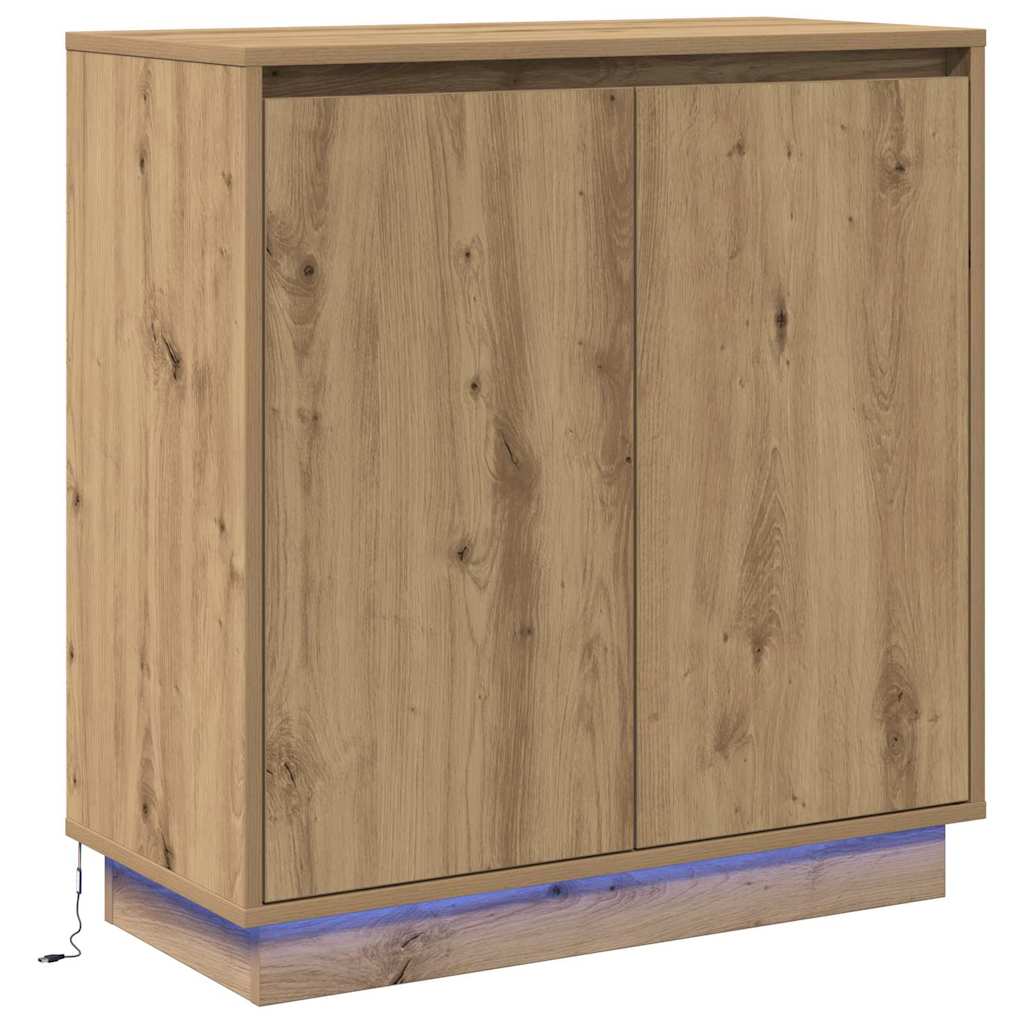 Skänk med hylla Artisan Ek 71 x 34.5 x 75 cm Konstruerat trä