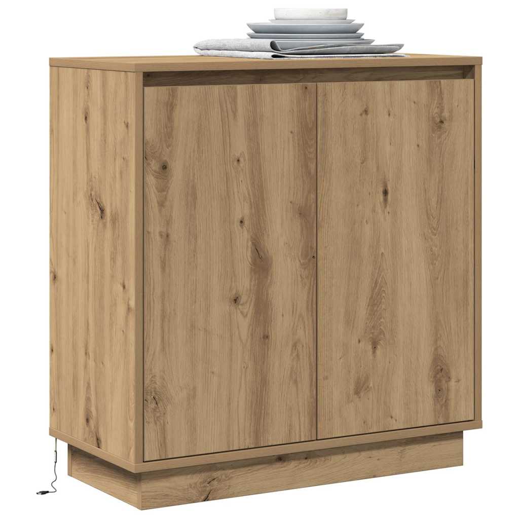 Skänk med hylla Artisan Ek 71 x 34.5 x 75 cm Konstruerat trä