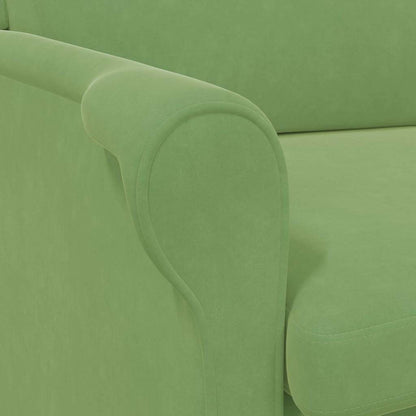 Fåtölj Grön Ljusgrön 76 x 94 x 102 cm Sammet