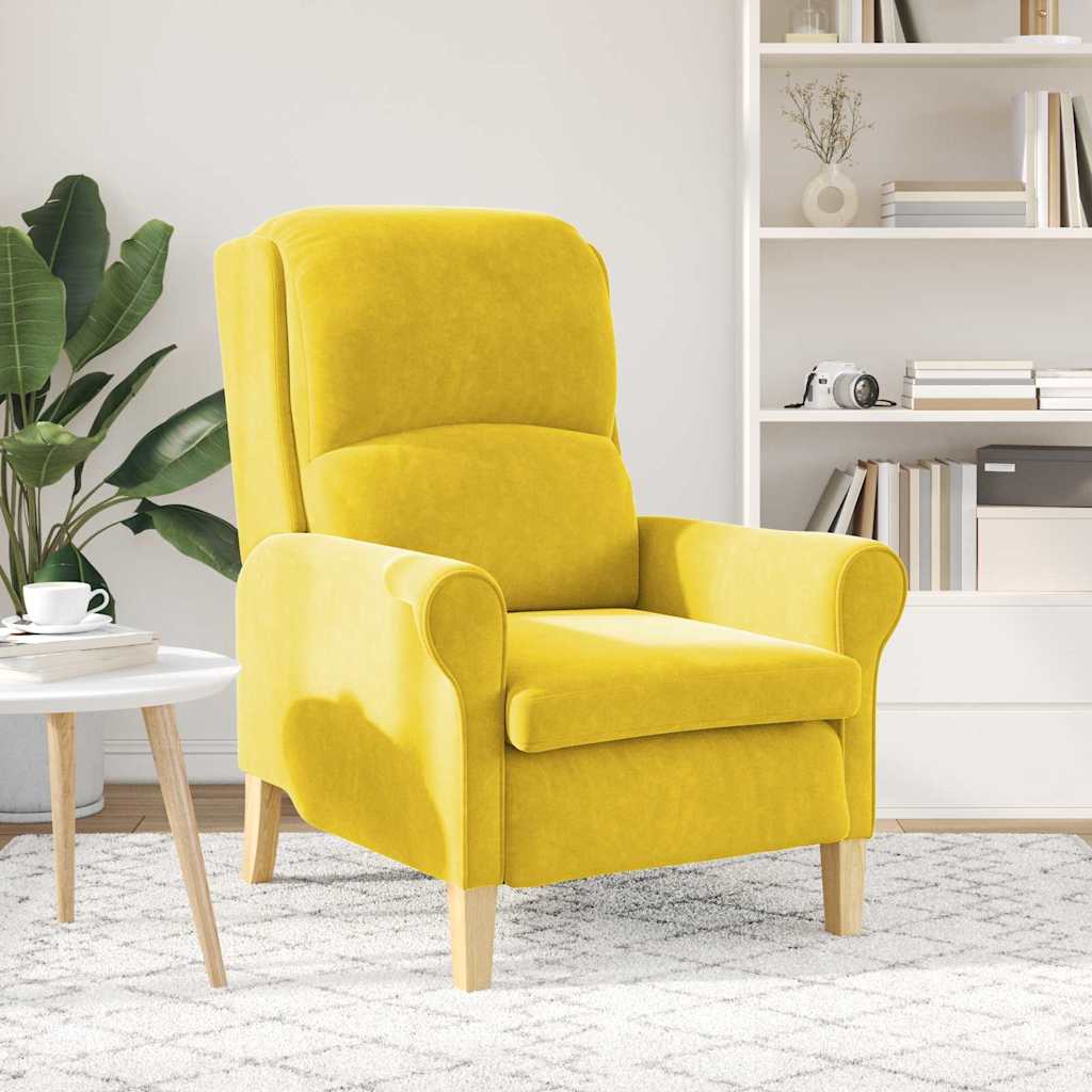 Fåtölj Gul 76 x 94 x 102 cm Sammet