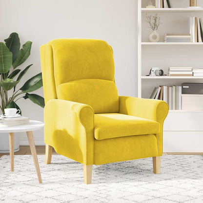 Fåtölj Gul 76 x 94 x 102 cm Sammet