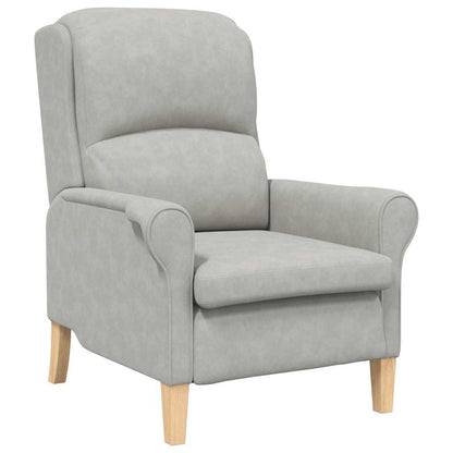 Fåtölj Ljusgrå 76 x 94 x 102 cm Mikrofiber
