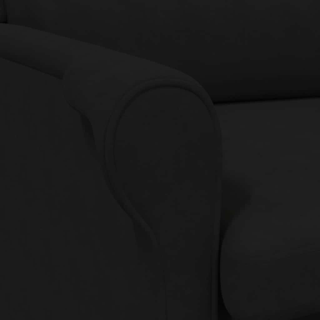 Fåtölj Svart 76 x 94 x 102 cm Mikrofiber